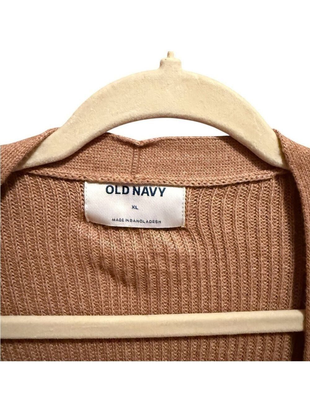 Old Navy Tan Cardigan Open Front - Picture 3 of 4